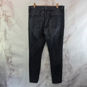Frame Jeans Mens 32 X 29 Black Denim LHomme Slim Stretch Skinny